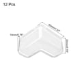 thumbnail image 2 of 12 Pack Soft Corner Protector, PVC Furniture Proofing Bumper Cushion Corner Guards Edge, 40x20mm, Clear, 2 of 7