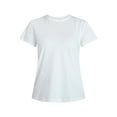 thumbnail image 5 of Time and Tru Women's Slub Crewneck Tee with Short Sleeves, Sizes XS-XXXL, 5 of 5