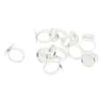 thumbnail image 1 of 10 bases de anillos en blanco, accesorios para hacer joyas, almohadilla ajustable para manualidades Plata, 1 of 8