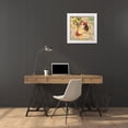 thumbnail image 4 of Paul Brent 12x12 White Modern Wood Framed Wall Art Titled - Royale Rooster III, 4 of 5