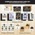 thumbnail image 2 of 16 Pack Foiled, Glittery, & Holographic 5x7in Graduation Cards Pack with Envelopes & Stickers, 8 Elegant Designs for Elementary, High School, College, with Printed Message, Gifting & Mailing, 2 of 3