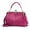 Rose Red, variant on Vintage Kiss Lock Handbag PU Leather Evening Clutch Satchel Retro Hollow Crossbody Shoulder Purse Tote