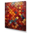 thumbnail image 2 of Designart "Moroccan Elegance in Orange and Yellow Tiles II" Geometric Canvas Wall Art - Modern Yellow Abstract Tile Living Room Canvas Art, 2 of 6