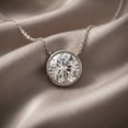 thumbnail image 3 of Rosec Jewels Lab Grown Diamond Solitaire Necklace for Women - IGI Certified - 2 Ct - E-VS1 Grade - Gift for Special Occasions, 18K White Gold, 3 of 8