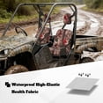 thumbnail image 3 of KUIFORTI Red Camouflage UTV seat covers Polyester Waterproof Seat Cover with Headrest Covers Rhino UTV Accessories Compatible with Yamaha Rhino 700 660 450 2004-2021, 3 of 6