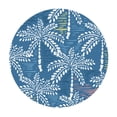 thumbnail image 3 of YFYANG Round Fitted Table Cloth, Waterproof Blue Beach Tree Texture Pattern Polyester Table Cover, Indoor Outdoor Decorative Tablecloths with Elastic Edge, 3 of 7