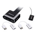 thumbnail image 1 of IOGEAR 2-Port HDMI and DisplayPort KVM Kit - Cables Included - KVM / audio / USB switch - 2 x KVM / audio / USB - 1 local user - desktop, 1 of 7