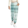 thumbnail image 2 of Vetsdori Pockets Pajamas Pants for Women Fitness Pj Bottoms Fashion Soft,Jogger Sleepwear PJS Home Womens Lounge Pants Plaid, 2 of 6