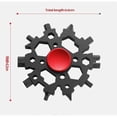 thumbnail image 2 of 22-in-1 Snowflake Multi-Tool Carbon Steel Snowflake Standard Multitool, Snowflake Wrench Gifts for Men, 2 of 5