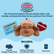 Snuggle Puppy Junior Heartbeat Puppy Toy - Heartbeat Puppy for Dogs - Pet Anxiety Relief and Calming Aid - Comfort Dog Toy - Behavioral Training and Sleep Aid Cuddle Buddy - Biscuit