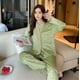 thumbnail image 2 of Pijama de terciopelo dorado para mujer, ropa de hogar ligera y de lujo, traje de terciopelo dulce, 2 of 6