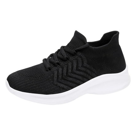 

nsendm Women s Slip-on Comfort Walking Sneaker Platform Slip On Sneakers for Women Wide Black 38
