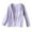 Purple, variant on LIIPEE Girls T-Shirts Summer Lightweight Breathable Long Sleeve Solid Color Zip-Up Sun Protection Top Girl Leisure Everyday Wear Tee Shirts,Grey,3-4 Years