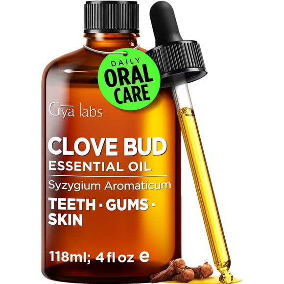 Aceite Esencial de Clavo Gya Labs 120 mL para Cabello, Piel y Aromaterapia