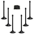 thumbnail image 1 of Black Stanchion Kit 2 IN Dia Pole 6 Pk, 1 of 2
