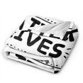thumbnail image 2 of Throw Blanket Black Graffiti For Couch-Ultra-Soft Micro Fleece Sofa Bed Camping Travel Blanket For Kid Baby Boys Girls Adults 50"X40", 2 of 8