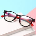 thumbnail image 1 of Montura de gafas de silicona suave para niños con protección contra la luz azul, montura para miopía para estudiantes, para hombres y mujeres, 1 of 4