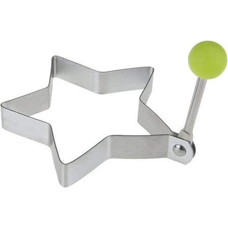 

Kitchen Gadget Fried Egg Mold Stainless Steel Frying Mould Pancake Ring Egg Tool Star Love Flower Round Shape Egg Kitchen Tool (Color : Star)