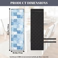 thumbnail image 4 of TSOVTHRID Floral Patchwork Blue Print Quilted Dining Chair Slipcovers Stretchy Comfortable Chair Covers with Detachable Strap Seat Cushion Covers for Kitchen, Set of 4, 4 of 7