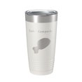 thumbnail image 1 of Lake Kampeska Map Tumbler Travel Mug Insulated Laser Engraved Coffee Cup South Dakota 20 oz White, 1 of 1