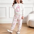 thumbnail image 2 of Kogui Girl Clothes Toddler Girl Clothes 2 Piece Outfits Girls Tracksuit Activewear Long Sleeve Sweatshirts+Sweatpants 3 6 9 12 18 Months 2T 3T 4T 5T (White,3-4 Years), 2 of 9
