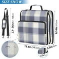 thumbnail image 3 of ALAZA Zipper Binder Checkered Plaid-a3 3 Ring Trapper Keeper File Folder Organizer Bag, 3 of 8