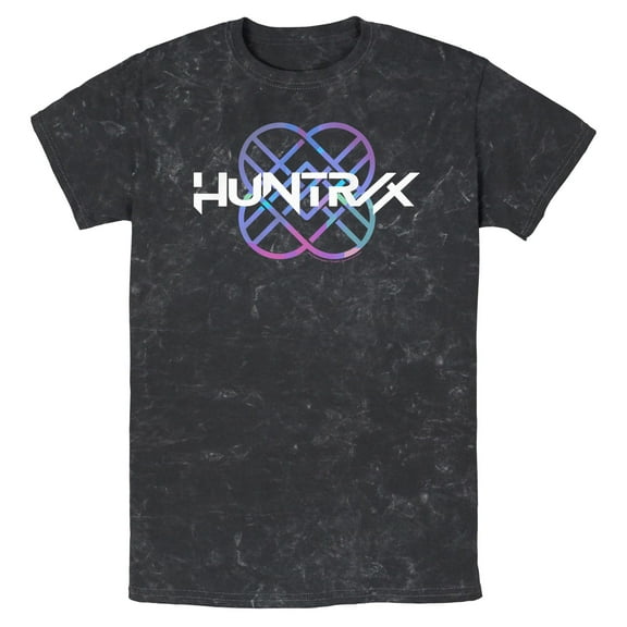 Mens KPop Demon Hunters Huntrix Holographic Logo T Shirt