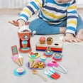 thumbnail image 3 of TISHITA 38 Pieces Pretend Play Kitchen Toys Train Fine Motor and Concentration Ice Cream, 3 of 9