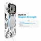 thumbnail image 2 of SKLYDDI Funda para iPhone 17 Pro con Diseños de Moños Negros, Compatible con MagSafe, 2 of 7