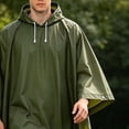 thumbnail image 5 of Frostluinai 3-in-1 Hooded Rain Poncho for Adult with Pocket Waterproof Lightweight Unisex Raincoat for Hiking Camping Emergency, 5 of 6