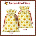 thumbnail image 2 of Naloa Ducky Cartoon Drawstring Christmas Bags, 3D Xmas Gift Bags, Christmas Wrapping Bags, Xmas Goodie Bags, Treat Pouch Bags, Party Favor Bags-Medium, 2 of 9