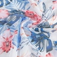 thumbnail image 2 of WREESH Womens 3 Piece Swimsuits Board Shorts Bikini Set with Kimono Beach Cover Ups Printed Bikini Straps Bikini Deep V Split Swimsuit Set Swimsuit Set Bathing Suit Light Blue, 2 of 9