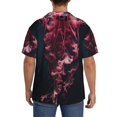 thumbnail image 3 of Kdxio Men's Hawaiian Shirt for Men Short Sleeve Shirt Mesmerizing Pink Jellyfish Summer Casual Holiday Beach Button Down T-Shirts, 3 of 5