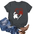 thumbnail image 6 of BRGZLK Womens Heart Graphic Shirts Maple Leaf Print Crewneck Short Sleeved Sleeved Summer T-Shirts Casual Cute Loose Fit Holiday Travel Tee, 6 of 6