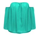 thumbnail image 1 of Blusa informal con hombros descubiertos para mujer, blusas sin tirantes, blusas con mangas de campana de color puro y sin tirantes Monstrate FS7048-52, 1 of 7