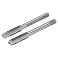 thumbnail image 1 of 2Pcs/Set Machine Métrique Robinet Acier à Grande Vitesse 3 Cannelures Droites Filetage Taraudage ToolM8x1.25, 1 of 14