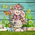 thumbnail image 2 of Bunny Easter Yard Sign Free Standing Garden Decor by J. Mills-Price | Easter Spring Decor - 8457605F, 2 of 11