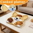 thumbnail image 5 of Corgi Fruit Tray - Dog Face Shaped Deli Platter for Pet Lovers, Cute Corgi Design with Food Safe Material for Snacks, Parties, Daily Use, 5 of 7