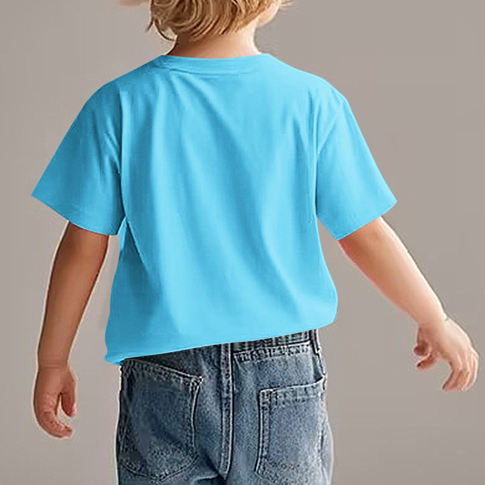 Zpanxa Boys Button Down Shirt Short Sleeve Print Pattern Round