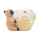 thumbnail image 1 of Maceta pequeña de capibara, maceta con forma de animal, centro de mesa, contenedor de flores novedoso Comer helado, 1 of 9