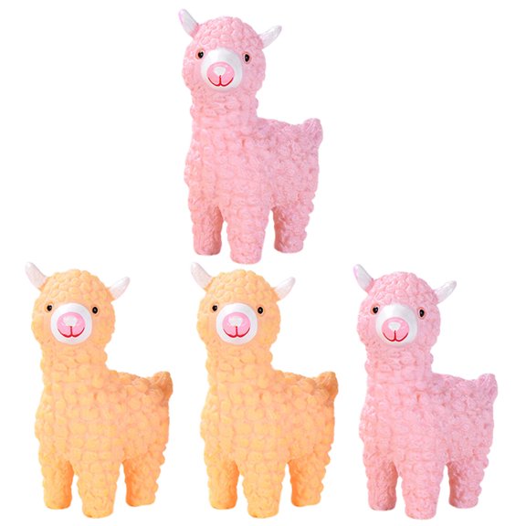 COSMOBETTY Lovely Sheep Model Assorted Color Plastic Garden Supply 12Pcs 1.69X1.34X1.34in