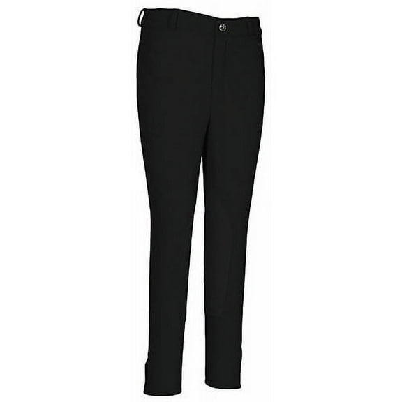 TuffRider Childs Ribb Knee Patch Breeches 12 Black