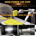 thumbnail image 3 of TRAHOO-LED Headlight Bulbs, 20000LM Super Bright 6500K Cool White LED Bulbs, 1:1 Mini Size Plug and Play LED Light Bulbs, All-in-One High/Low Beam Halogen Replacement, Pack of 2 (H8 H9 H11 H16), 3 of 4