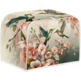 thumbnail image 2 of UNICEU Hummingbird Floral Print Toaster Covers 4 Slice Bread Maker Dust Cover Kitchen Small Appliance Dust Protector, 2 of 7