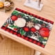 thumbnail image 3 of Manteles individuales navideños de Navidad, decoración de mesa de árbol de Navidad de 17,3x13,4 pulgadas, manteles individuales navideños, 1 unidad(Multicolor, Unitalla), 3 of 4