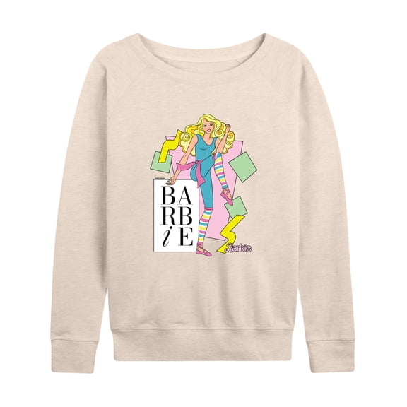 Barbie - Retro Aerobics - Women's French Terry Long Sleeve Shirt