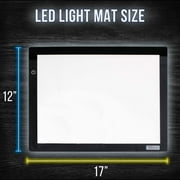 Lightmaster 12 x 17 A3 Light Box 12V Ultra-Thin Profile 110V AC Power Adapter