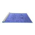 thumbnail image 2 of Ahgly Company Machine Washable Indoor Rectangle Oriental Blue Industrial Area Rugs, 5' x 8', 2 of 4