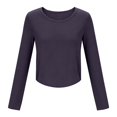thumbnail image 3 of WCJM Women's Long Sleeve TShirt Athletic Upf 50+ Long Sleeve Shirt for Women Quick Dry Split Back Thumb Holes Hiking Running Top, 3 of 5