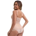 thumbnail image 2 of DARING DIVA Women's Lace Mesh Shapewear with Adjustable Straps XL Beige, 2 of 6